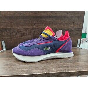 Lacoste Men's Match Break Textile Sneaker NavyPurple 10.5 New